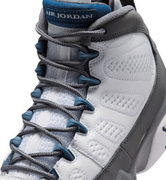 Air Jordan 9 Retro "Flint Grey" GS “White/French Blue/Flint Grey” (HV4574-100)