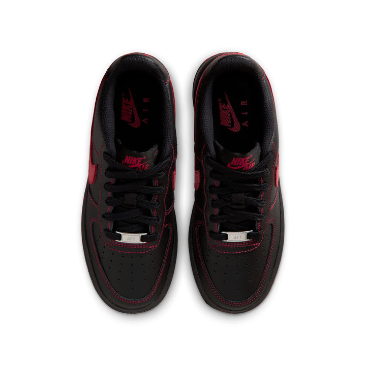 Nike Air Force 1 LV8 GS Black/Black/Black/University Red (HV4762-001) 
