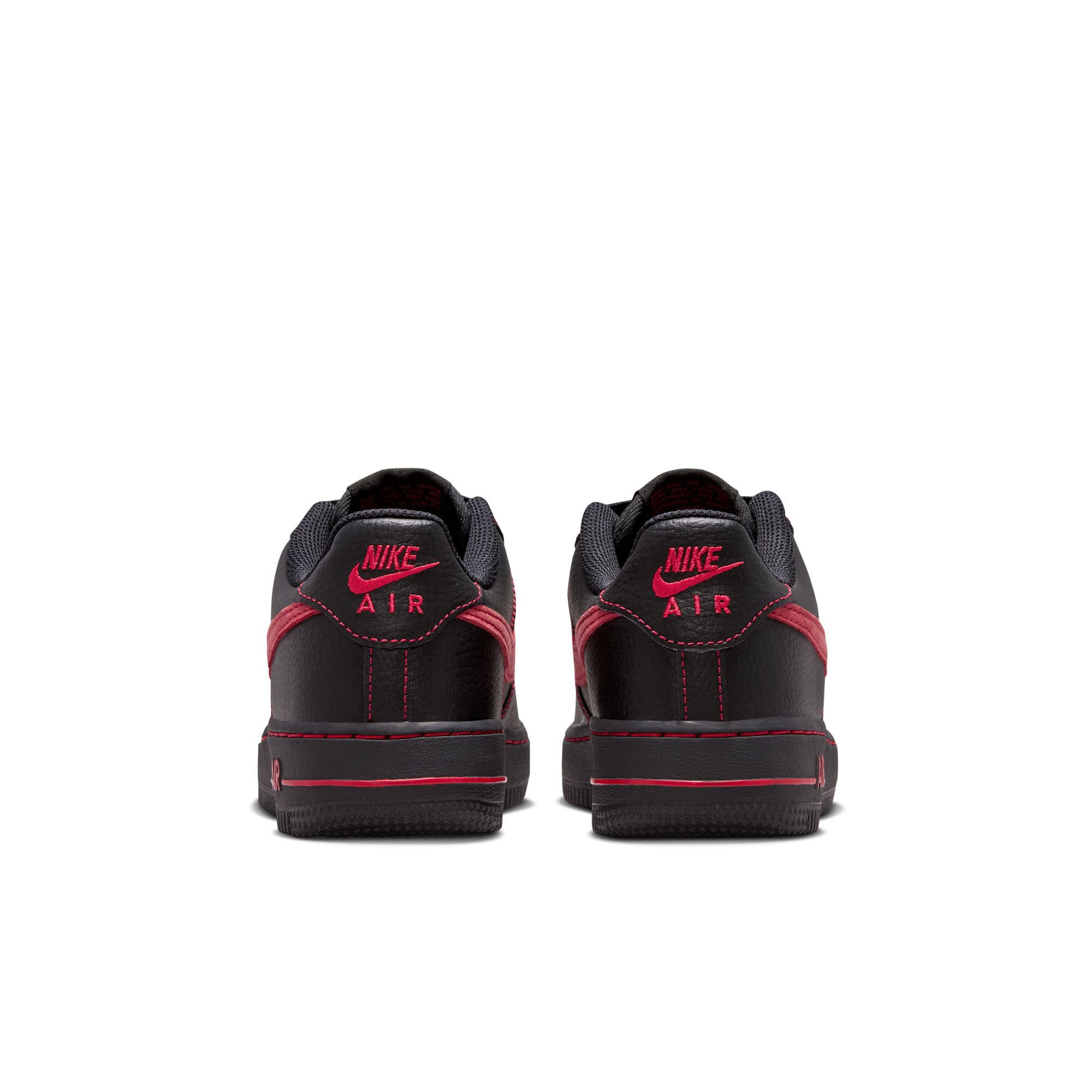 Nike Air Force 1 LV8 GS Black/Black/Black/University Red (HV4762-001) 