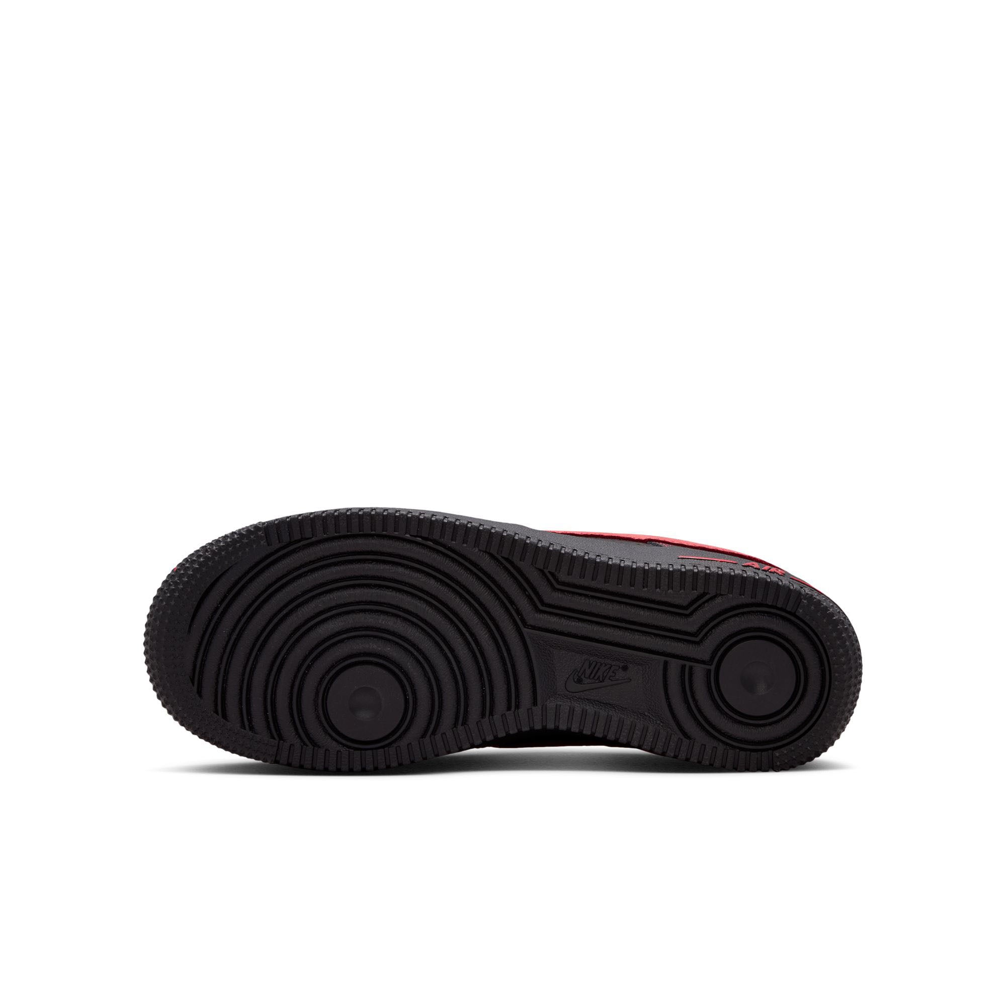 Nike Air Force 1 LV8 GS Black/Black/Black/University Red (HV4762-001) 