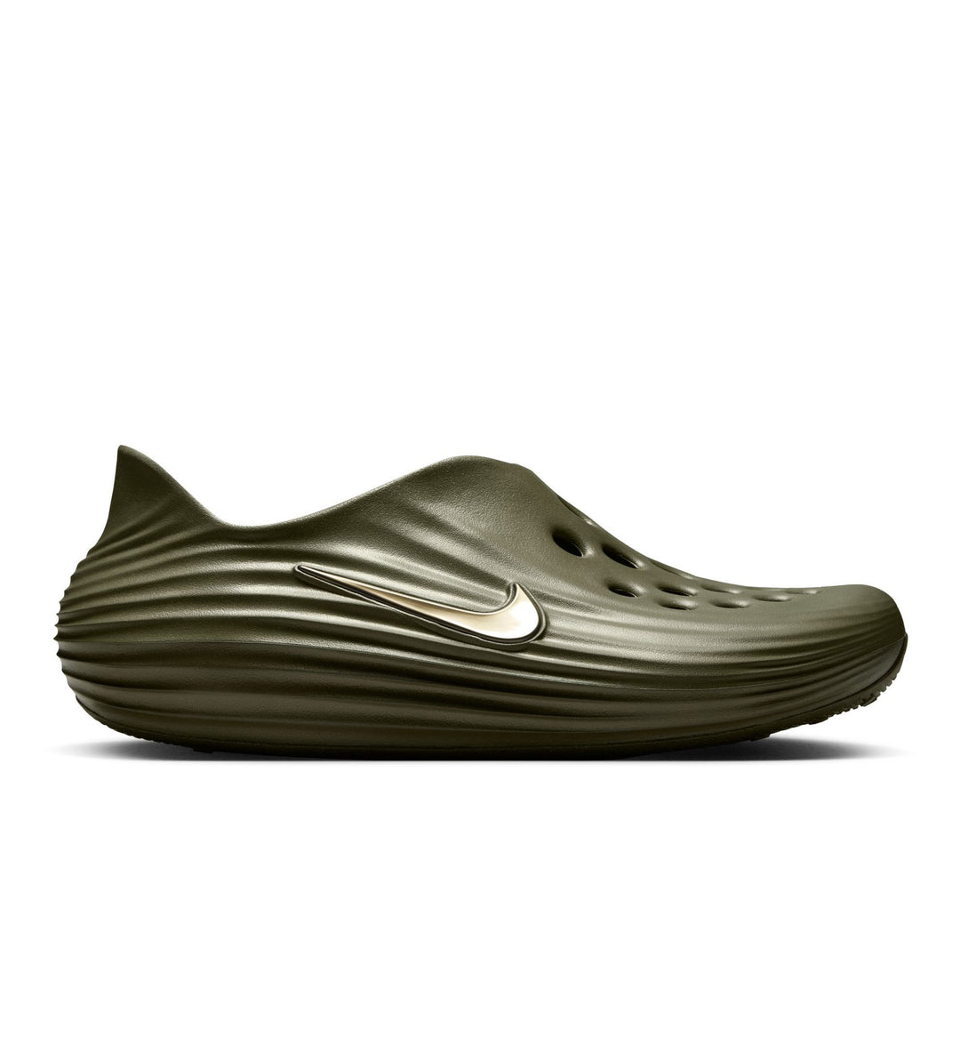Olive Nike Rejuven8 shoe on white background