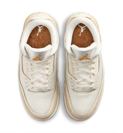 Women’s Air Jordan 3 Retro "Champagne and Oysters" Sail/Pale Ivory/Metallic Gold (IB2255-100)