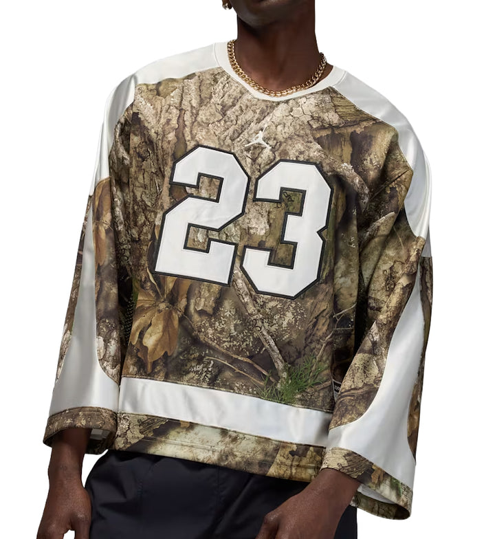 Jordan Brooklyn Realtree Hockey Jersey with number 23 on a white background