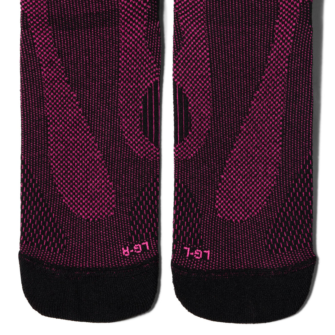 Nike Run Lightweight Micro-Crew Socks Black Hyper Pink IB6114-011 | Pro Feet