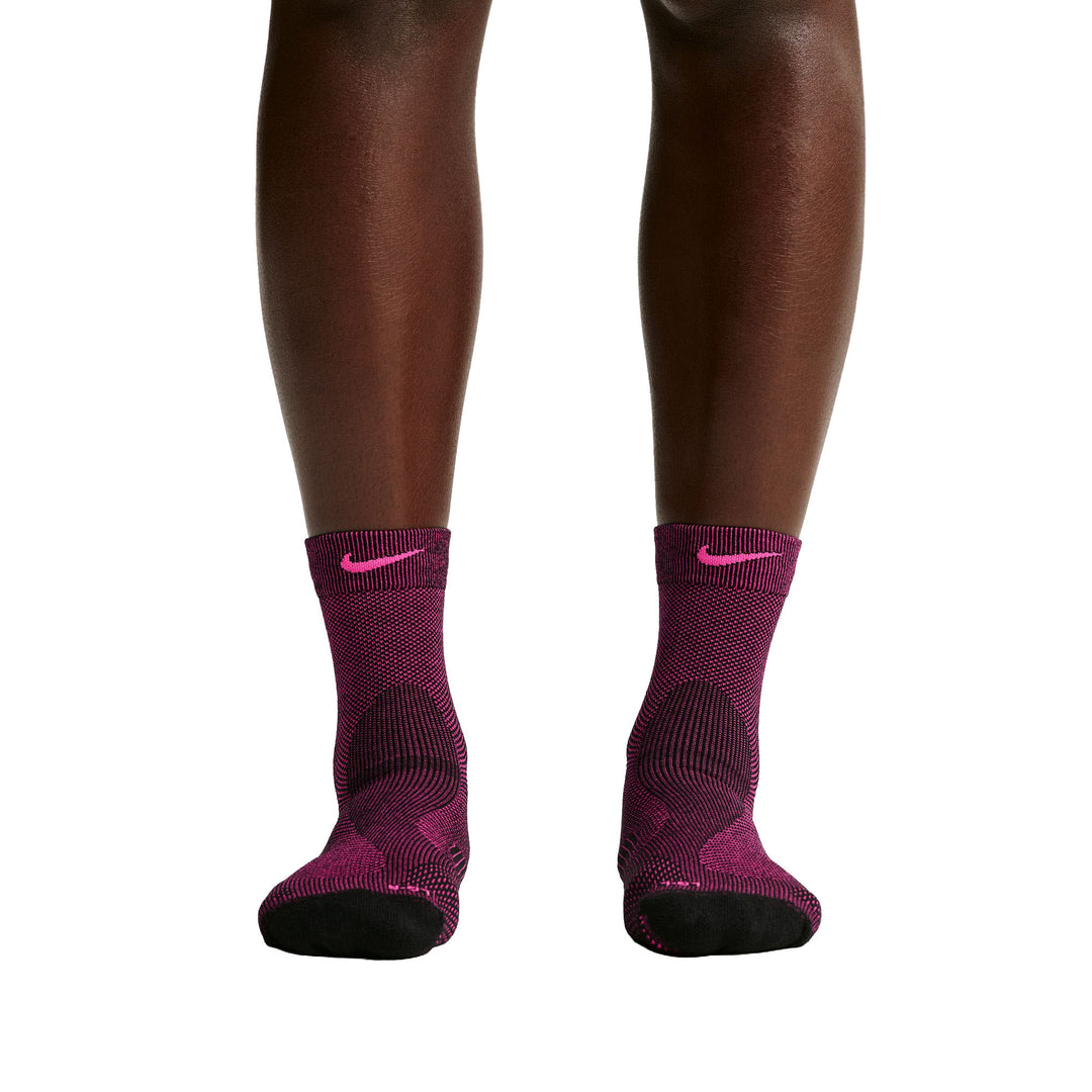 Nike Run Lightweight Micro-Crew Socks Black Hyper Pink IB6114-011 | Pro Feet
