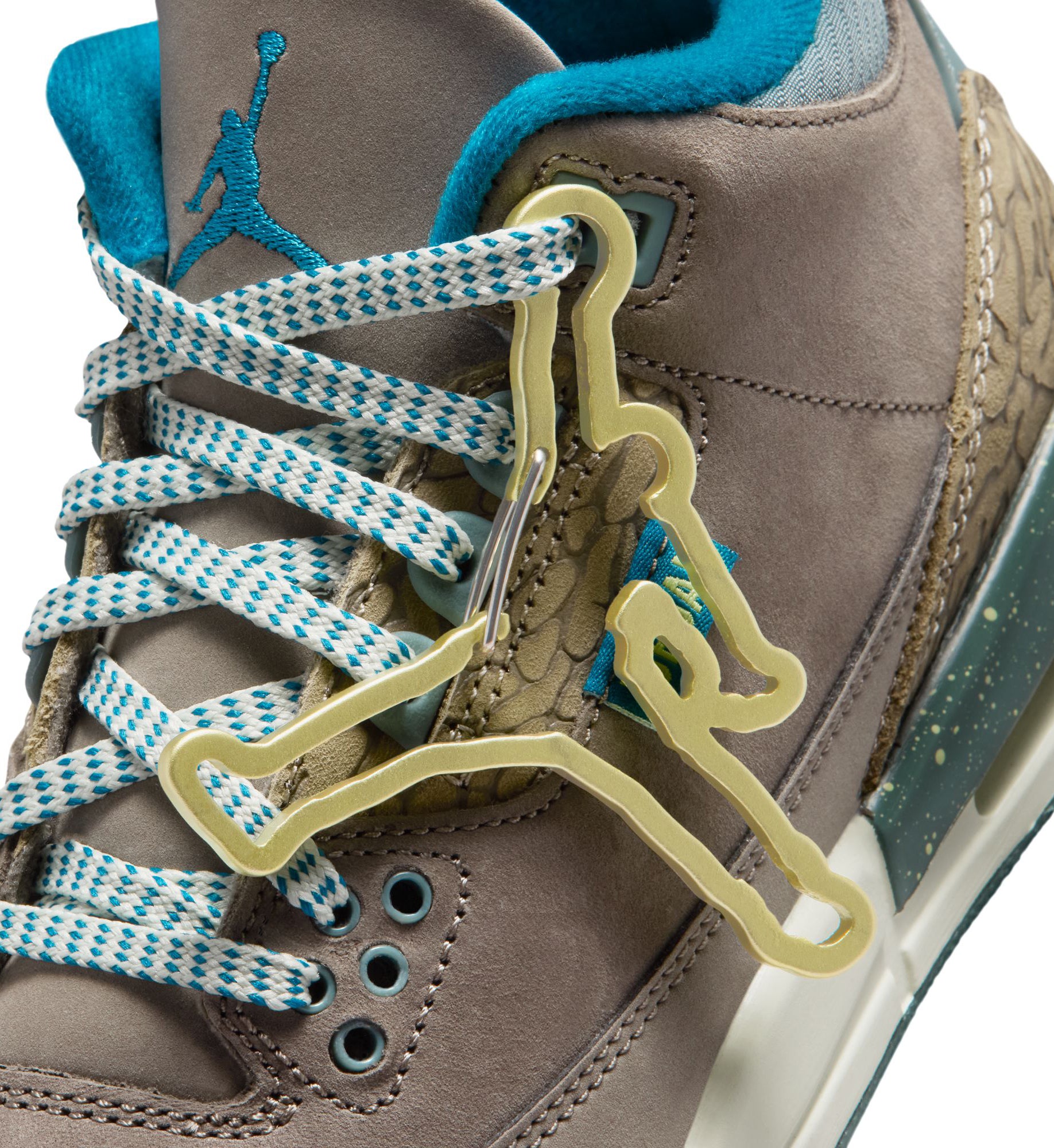 Air Jordan 3 Retro “We Outside” Big Kids’(Olive Grey/Green Abyss/Khaki/Sea Glass) IB7066-001 