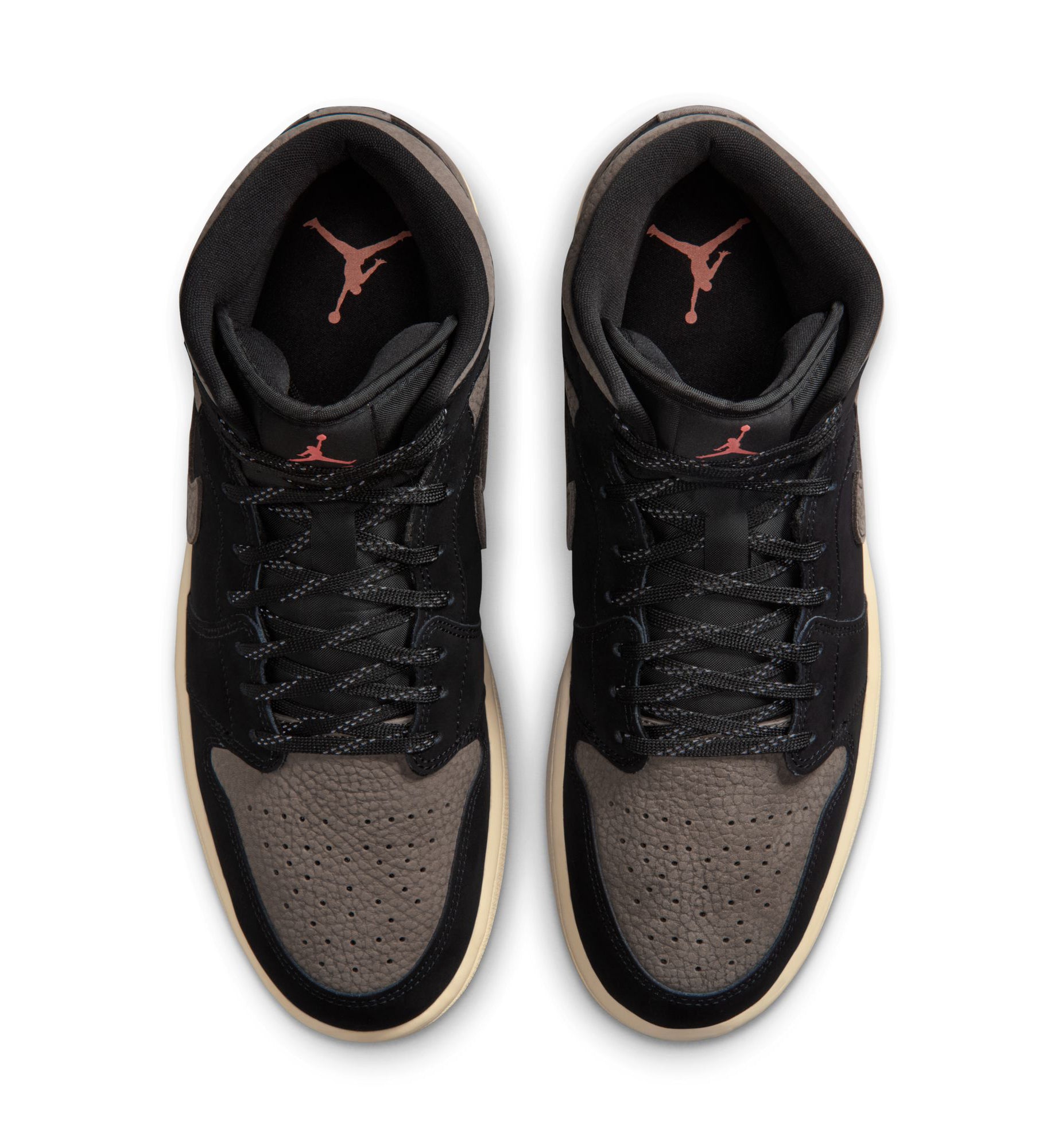 Air Jordan 1 Mid SE Black/Olive Grey/Light Wild Mango (IB7110-002)