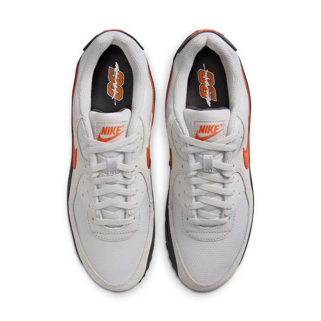 Nike Air Max 90 Vast Grey/Safety Orange-Anthracite-White IF0670-003 | Pro Feet