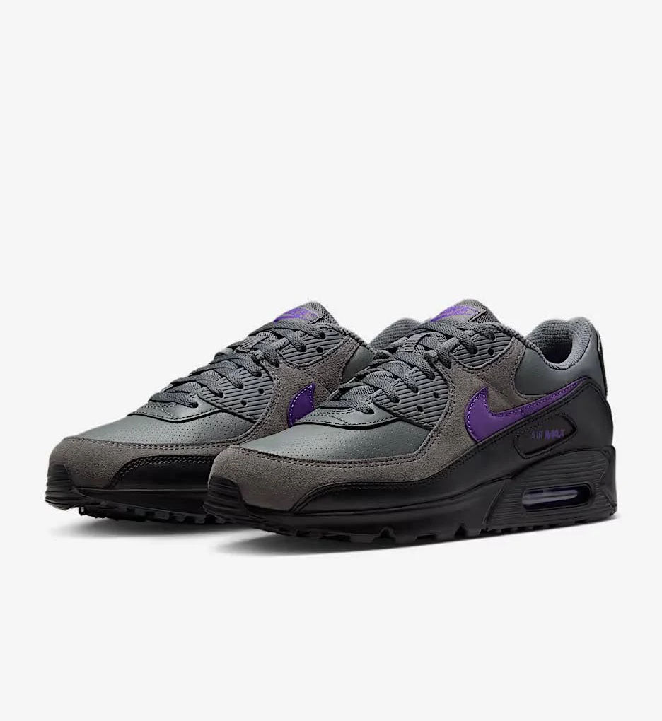 Nike Air Max 90 Iron Grey Black White Wild Grape IF0670-004 | Pro Feet