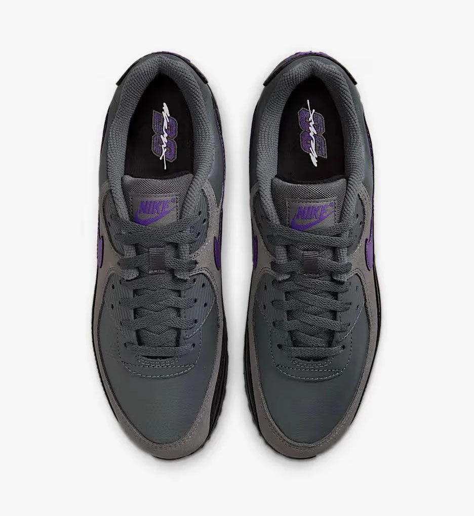 Nike Air Max 90 Iron Grey Black White Wild Grape IF0670-004 | Pro Feet