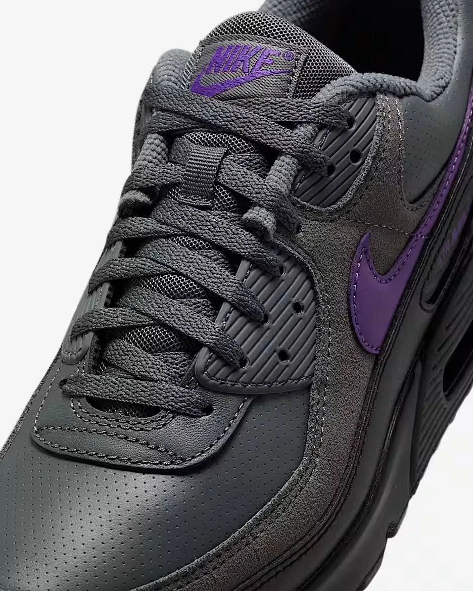 Nike Air Max 90 Iron Grey Black White Wild Grape IF0670-004 | Pro Feet