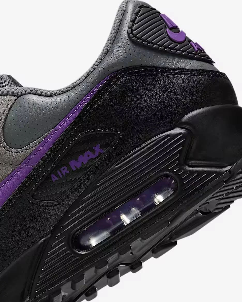 Nike Air Max 90 Iron Grey Black White Wild Grape IF0670-004 | Pro Feet