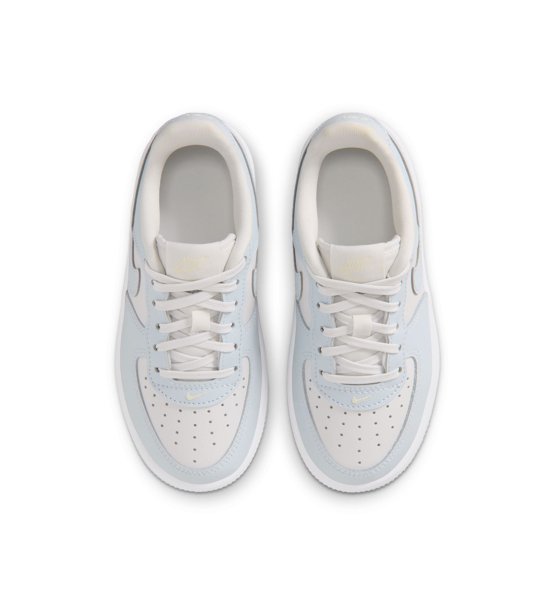 Nike Force 1 Low Little Kids’ Shoes “Platinum Tint/Aura/Alabaster/White” (IF1673-014)