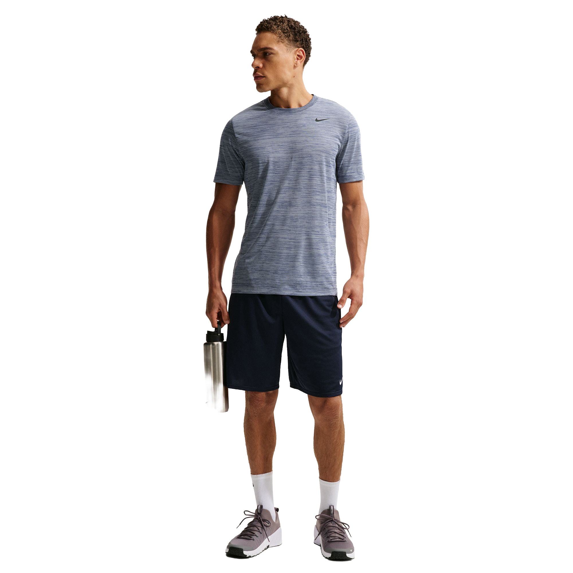 Nike 9 Inch Training Shorts Obsidian White | Pro Feet | IF2182-451