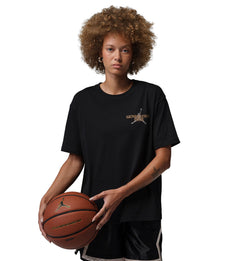Jordan Sport Women’s Dri-FIT Graphic T-Shirt Black Metallic Gold White IF2221-011 | Pro Feet