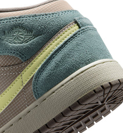 Air Jordan 1 Mid SE GS “KHAKI/LT LEMON TWIST-HASTA-OLIVE GREY” (IF2873-200)