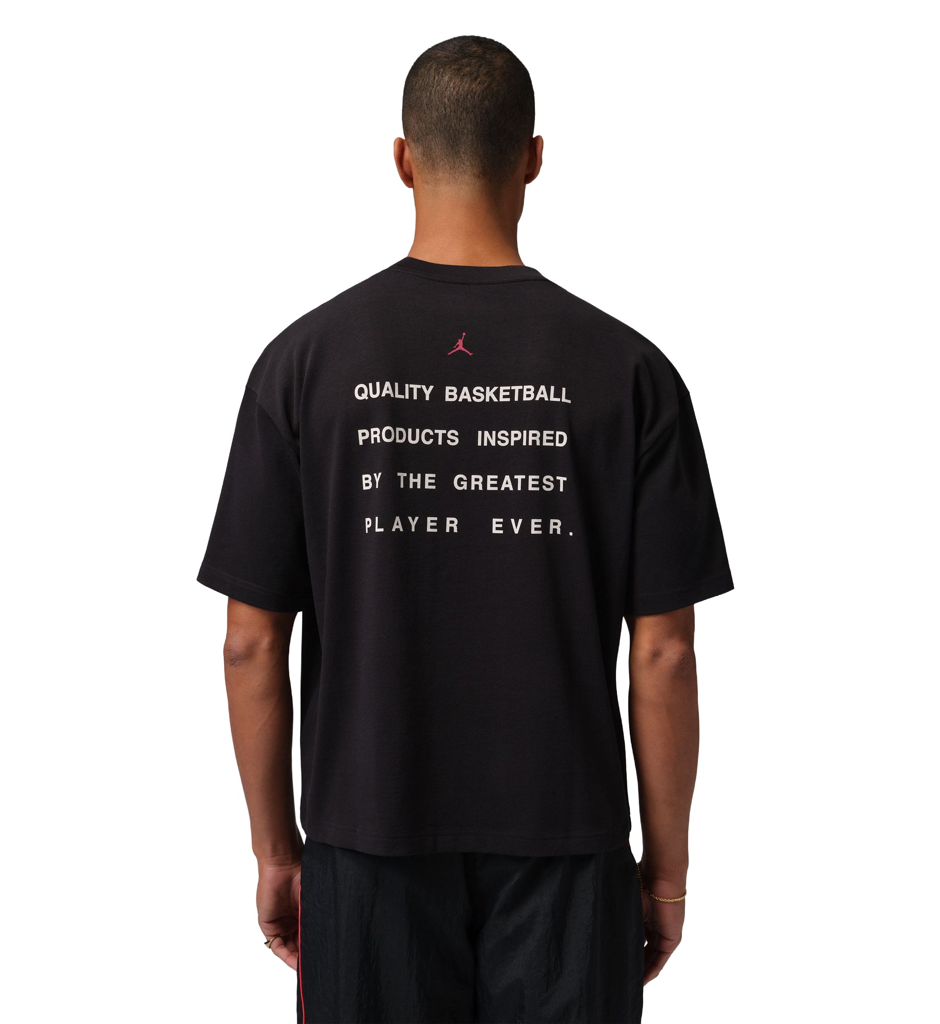 Jordan Flight Men’s Script T-Shirt “Black/Gym Red” (IF3014-010)