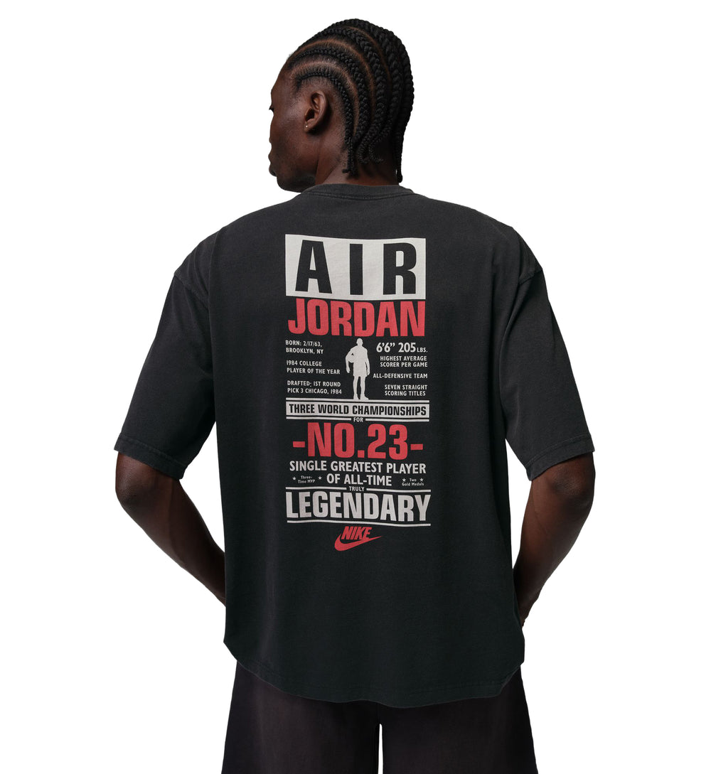 Jordan Flight T-Shirt Black University Red IF3116-010 | Pro Feet
