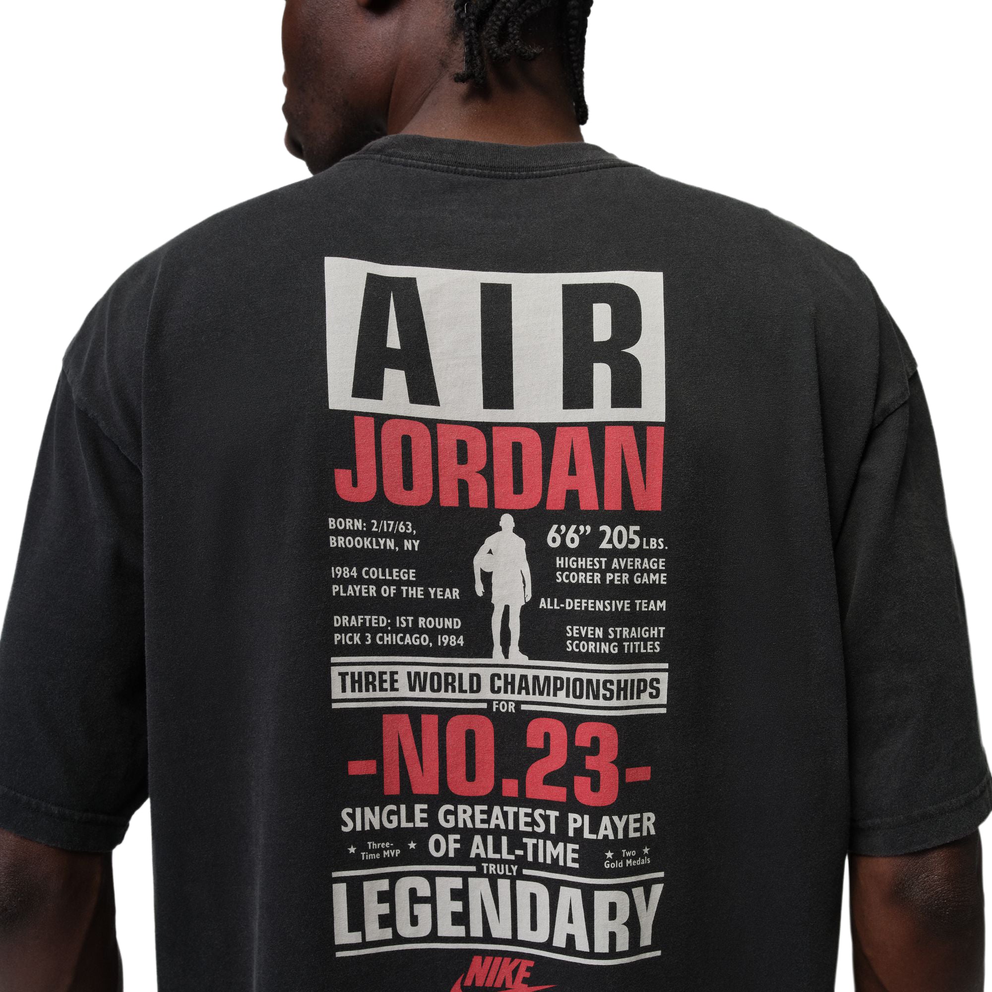 Jordan Flight T-Shirt Black University Red IF3116-010 | Pro Feet