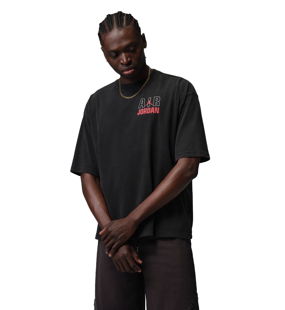 Jordan Flight T-Shirt Black University Red IF3116-010 | Pro Feet