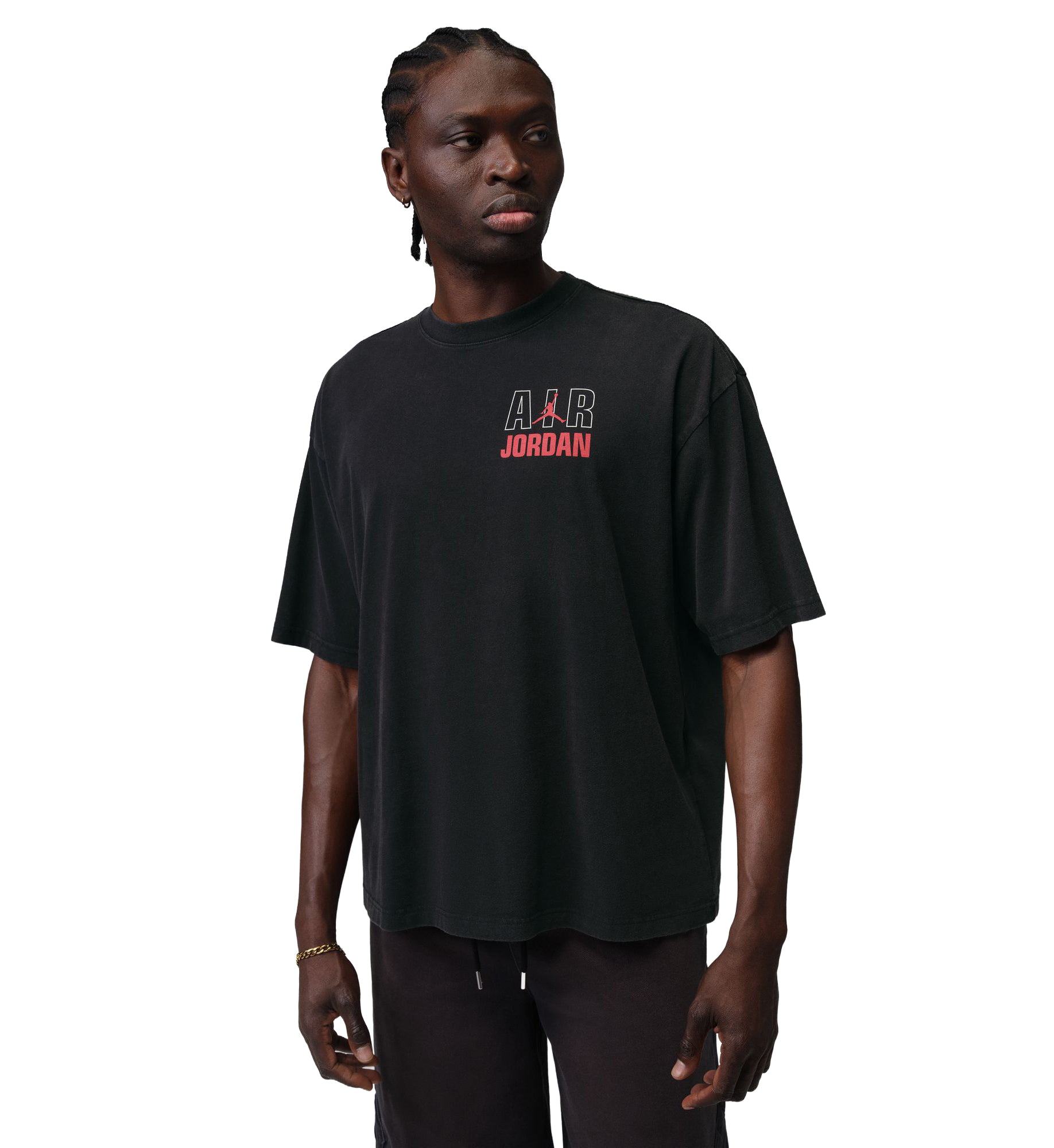 Jordan Flight T-Shirt Black University Red IF3116-010 | Pro Feet