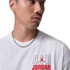 Jordan Flight T-Shirt White University Red IF3116-100 | Pro Feet