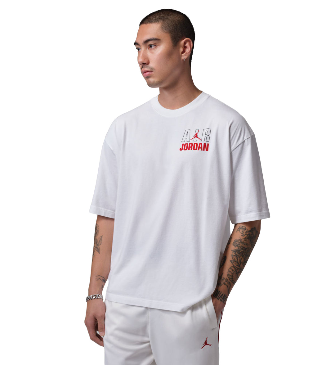 Jordan Flight T-Shirt White University Red IF3116-100 | Pro Feet