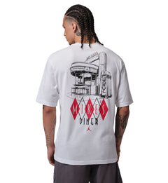 Jordan T-Shirt White Black University Red IF3161-100 | Pro Feet