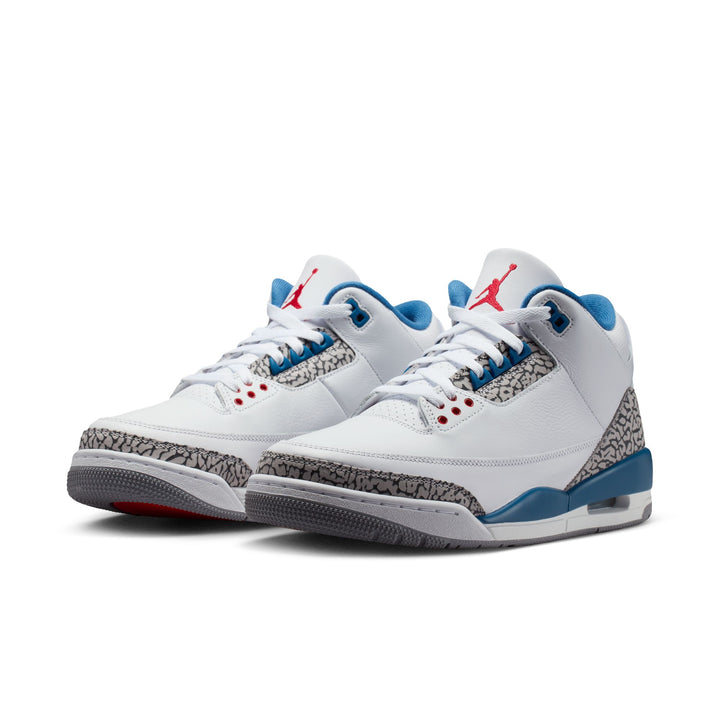 Air Jordan 3 Retro True Blue White Fire Red True Blue IF4396-104 | Pro Feet
