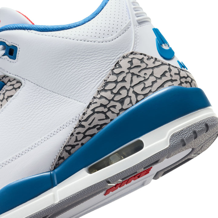 Air Jordan 3 Retro True Blue White Fire Red True Blue IF4396-104 | Pro Feet