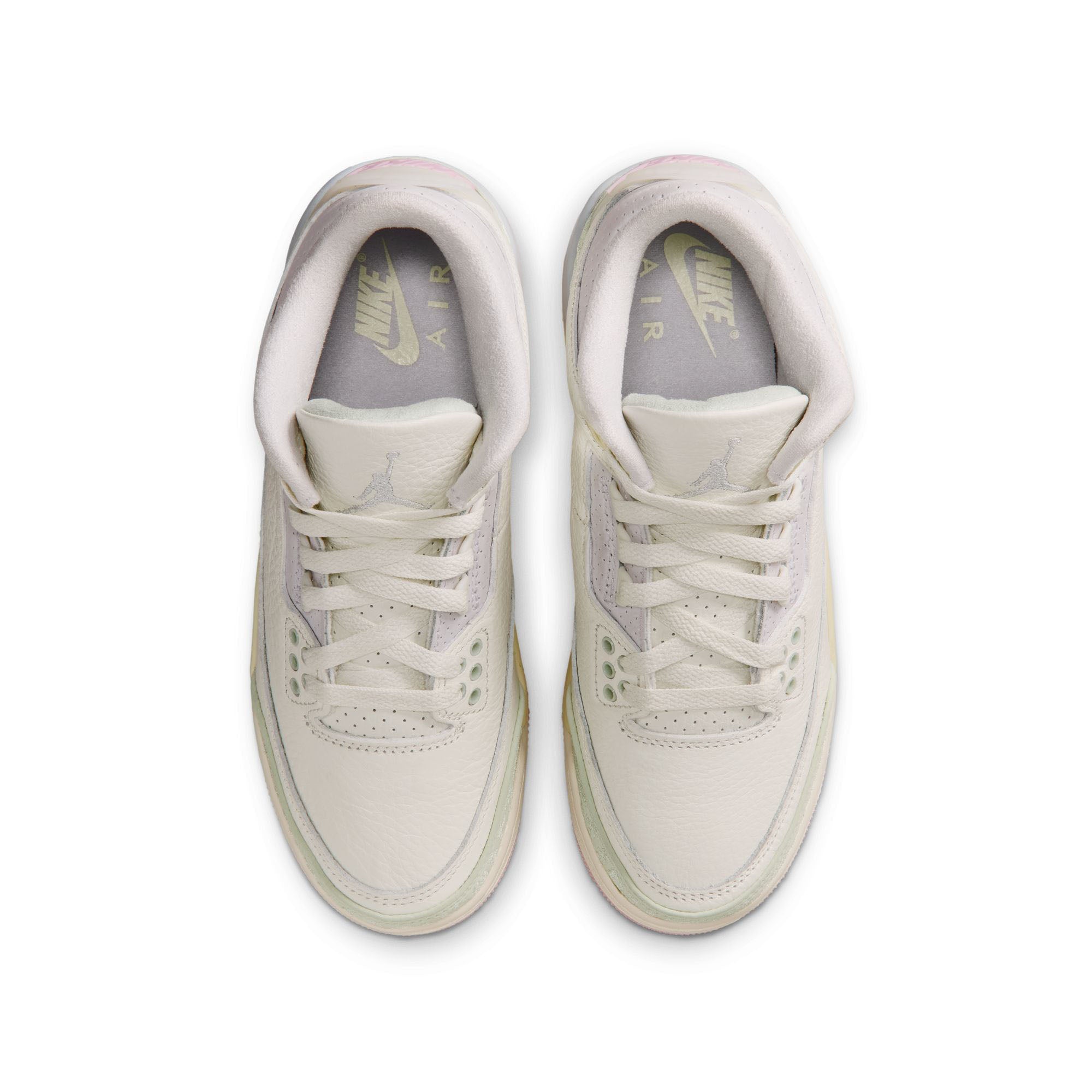 Air Jordan 3 Retro GS 'Spring is in The Air' Sail/Aura-Jade Aura-Iris Whisper (IF4758-100)