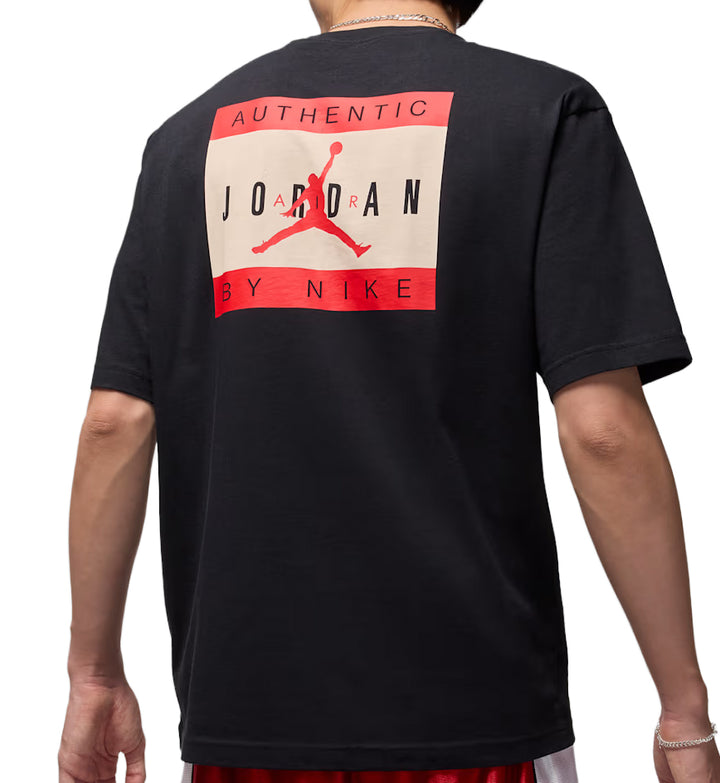 Black Jordan Sportswear T-Shirt with Jordan by Nike logo on the back