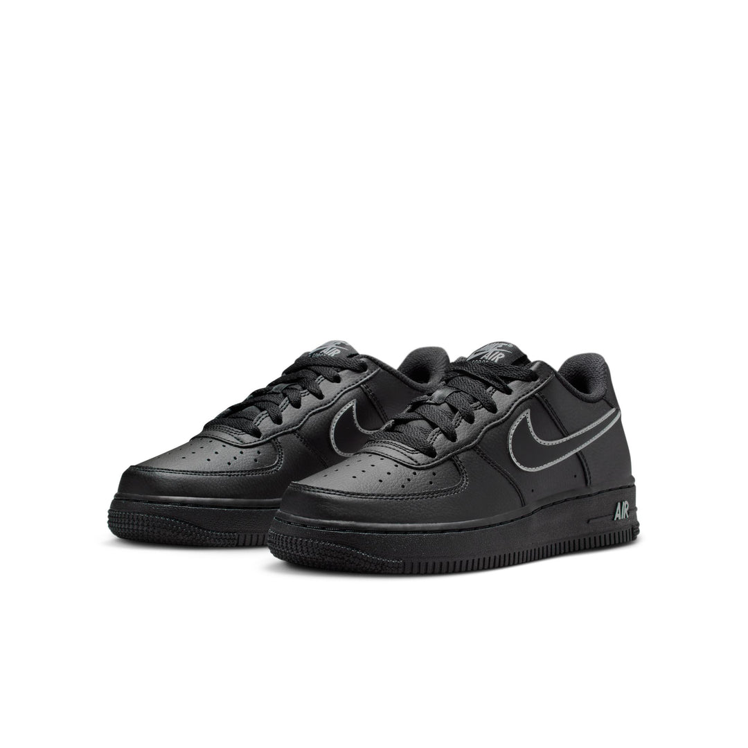 Nike Air Force 1 GS “Black/Lt Smoke Grey” (IF6158-010)
