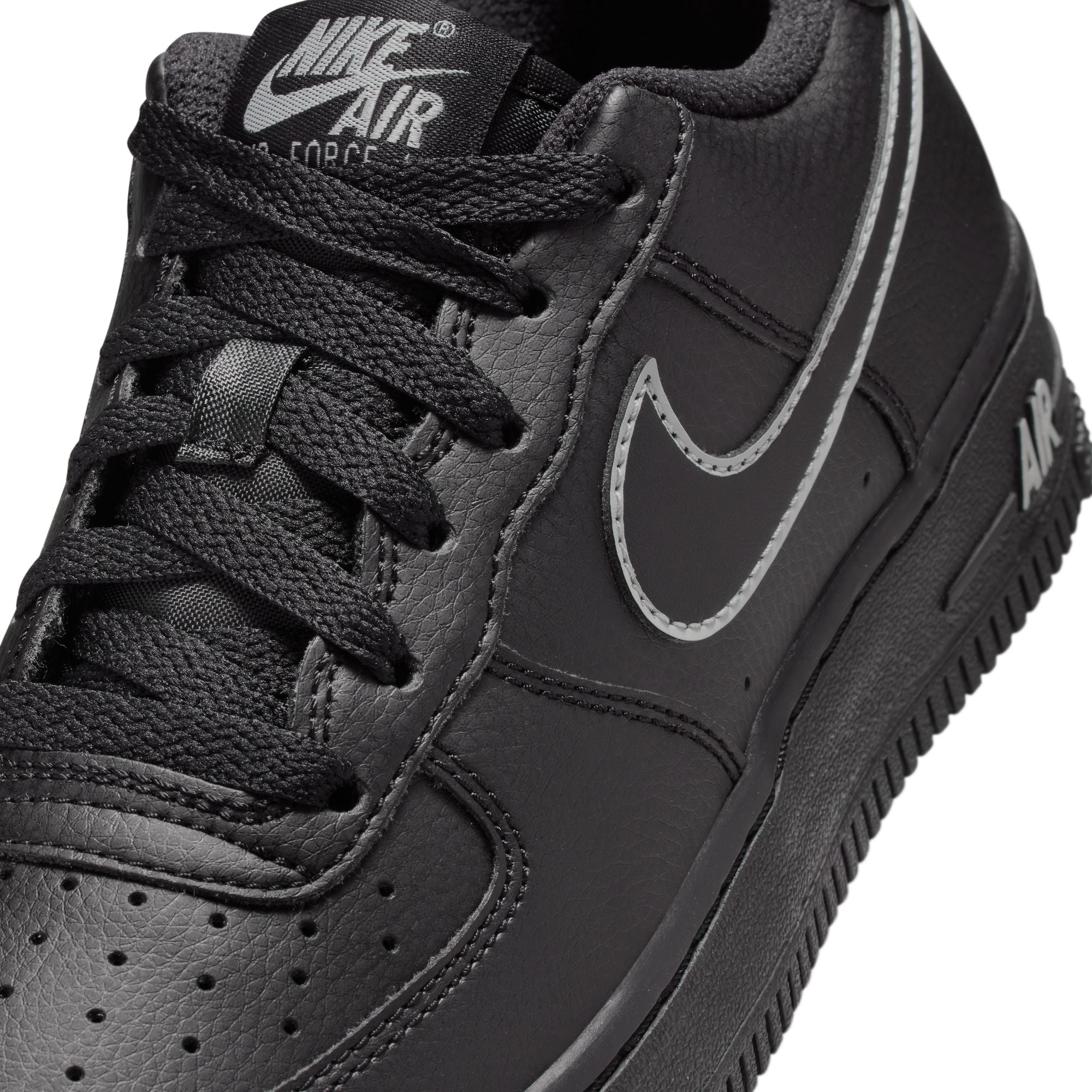 Nike Air Force 1 GS “Black/Lt Smoke Grey” (IF6158-010)