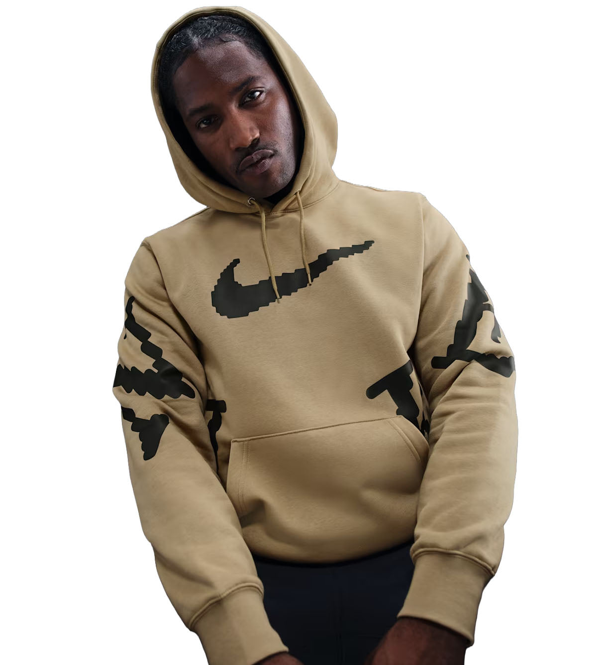 Nike Sportswear Club Men’s Fleece Hoodie “Parachute Beige/Sequoia” (IH4258-297)