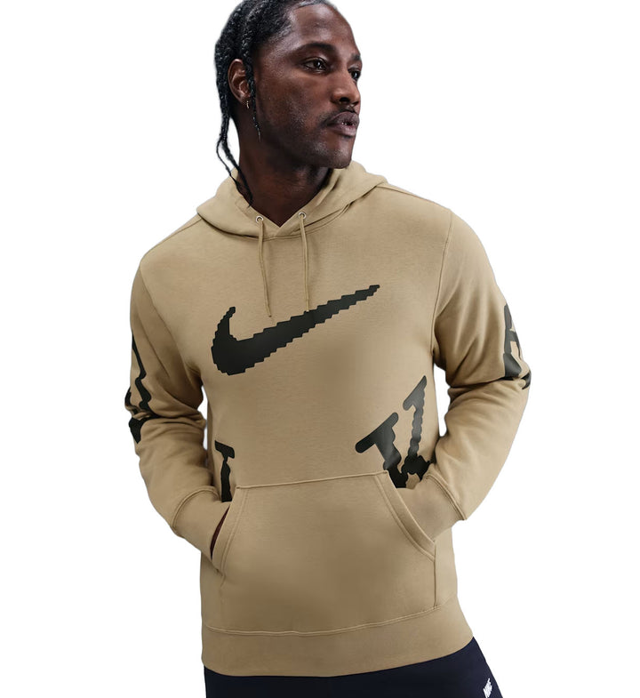 Nike Sportswear Club Men’s Fleece Hoodie — Parachute Beige/Sequoia