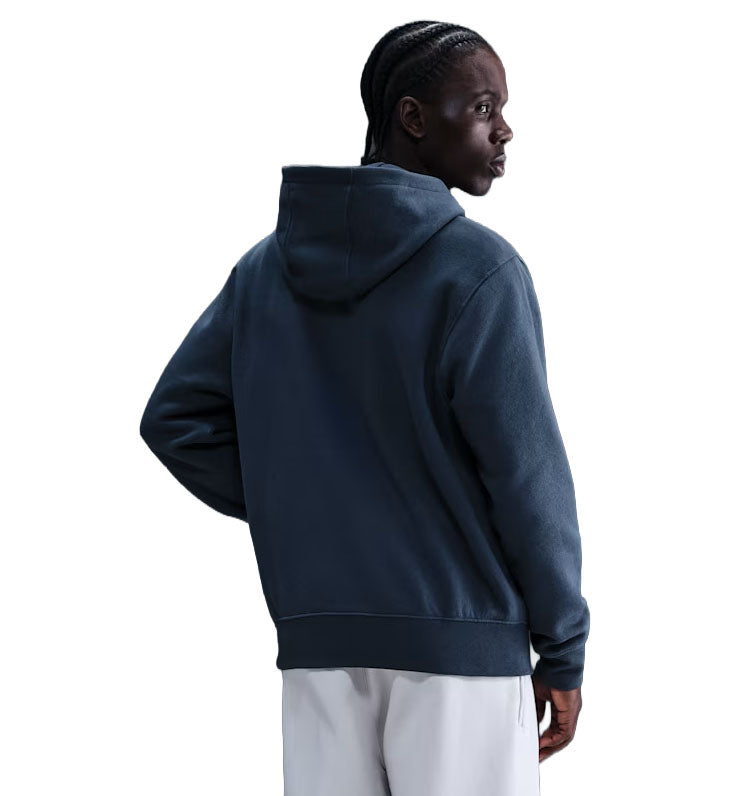 Nike Club Pull-Over Fleece Hoodie — Thunder Blue/Coconut Milk/Sail 