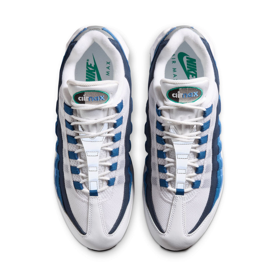 Nike Air Max 95 Big Bubble White Emerald Green Lake Blue IH7855-100 | Pro Feet