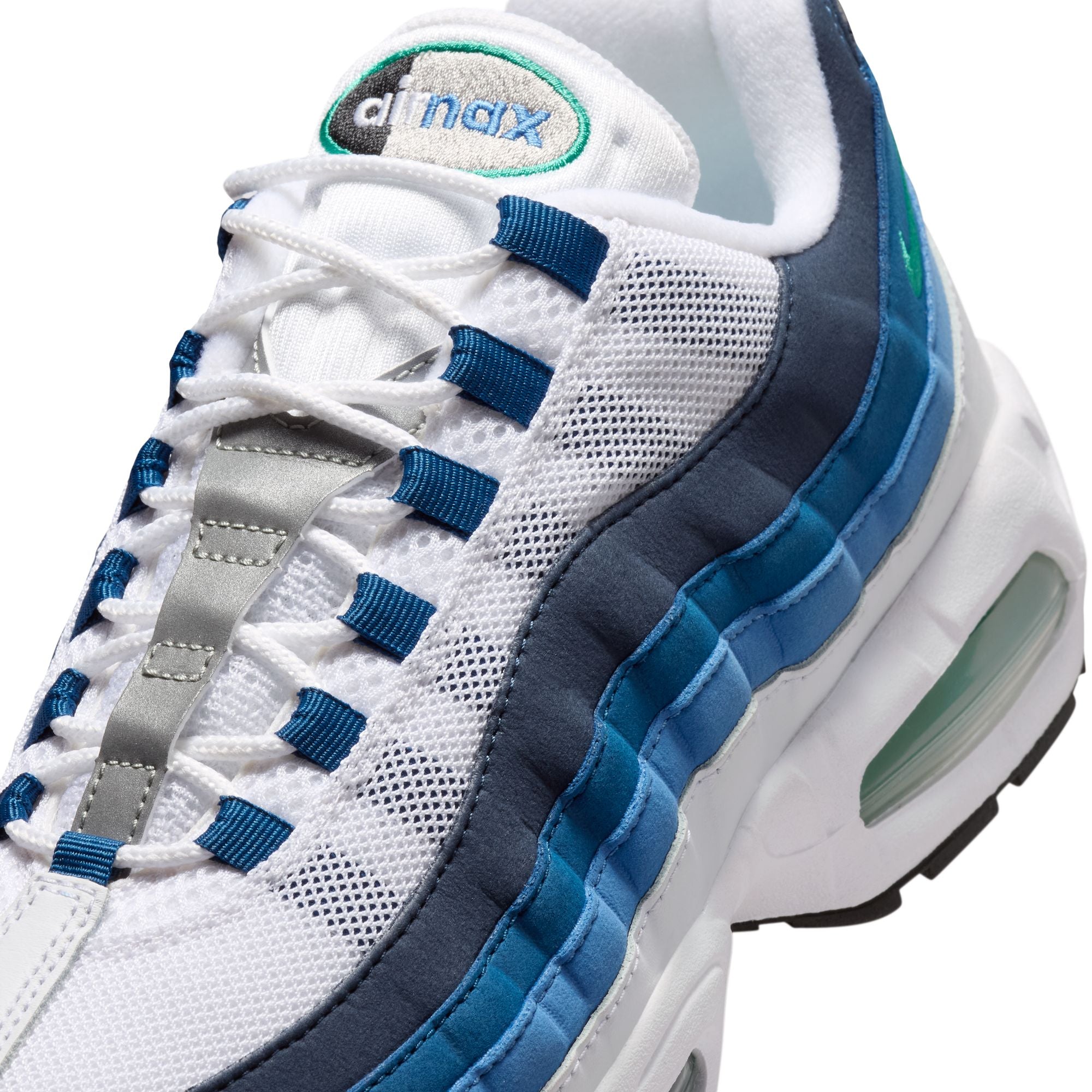 Nike Air Max 95 Big Bubble White Emerald Green Lake Blue IH7855-100 | Pro Feet