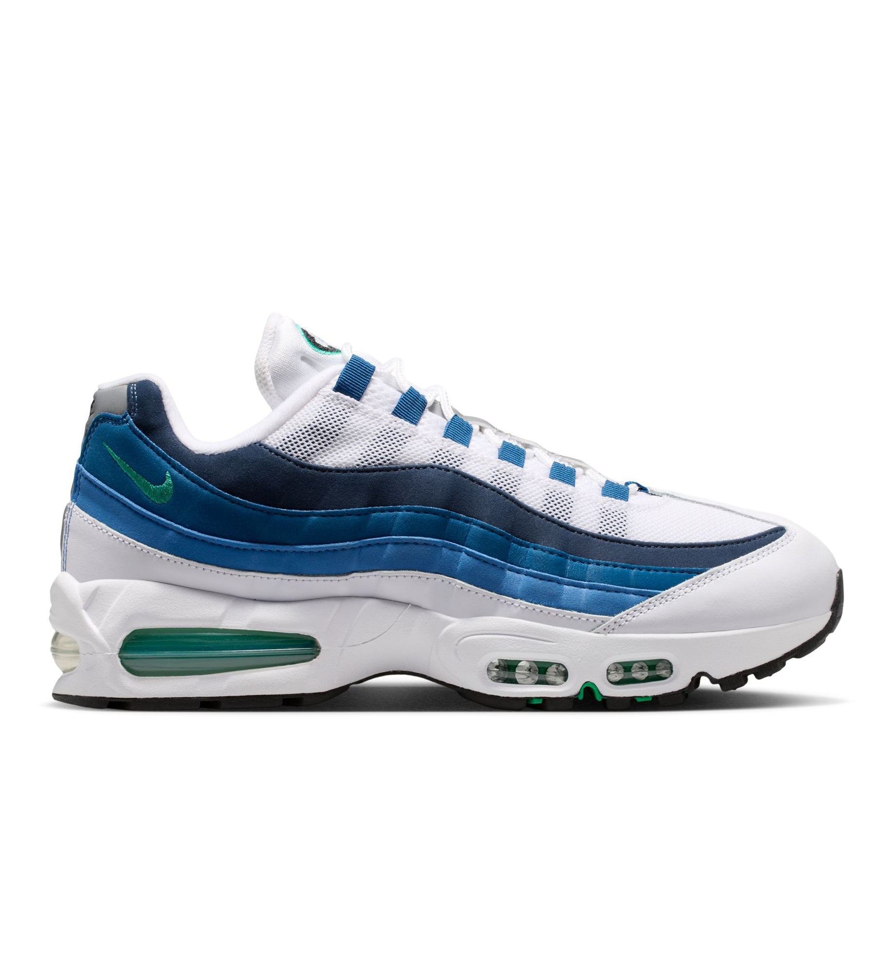 Nike Air Max 95 Big Bubble White Emerald Green Lake Blue IH7855-100 | Pro Feet