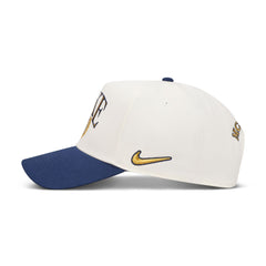 Nike Rise Structured A-Frame Cap Sail Midnight Navy Team Crimson IH8778-133 | Pro Feet