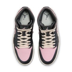 Air Jordan 1 Mid SE Women’s Anthracite Metallic Silver Iced Carmine | Pro Feet | II0571-001