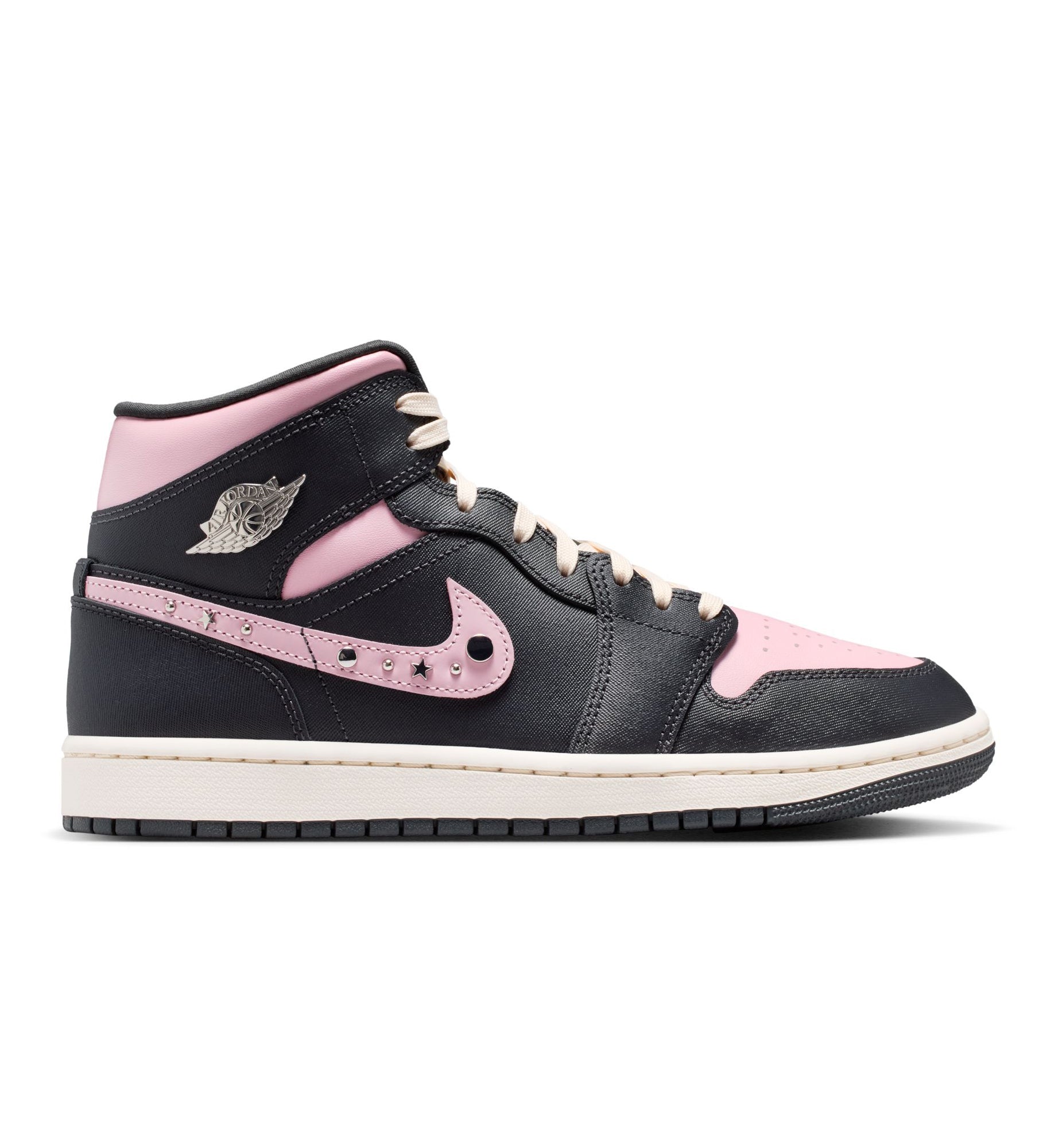 Air Jordan 1 Mid SE Women’s Anthracite Metallic Silver Iced Carmine | Pro Feet | II0571-001