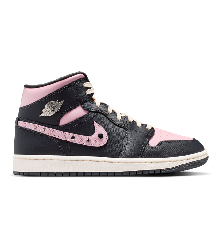 Air Jordan 1 Mid SE Women’s Anthracite Metallic Silver Iced Carmine | Pro Feet | II0571-001