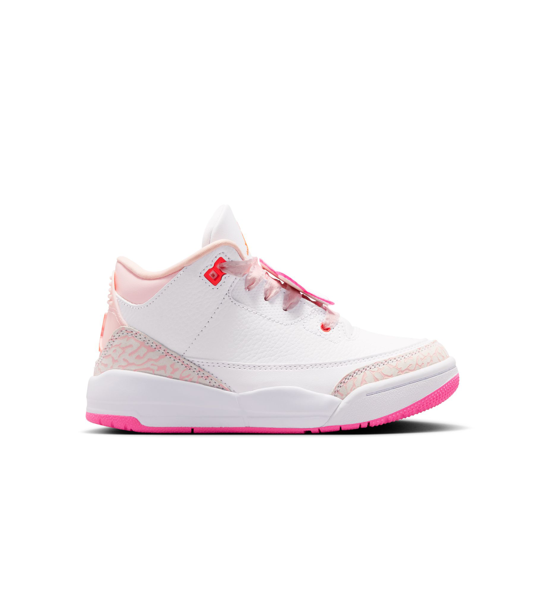 Jordan 3 Retro Preschool Pearl Pink/Hyper Orange/Pink Bloom (II0597-600) | Pro Feet