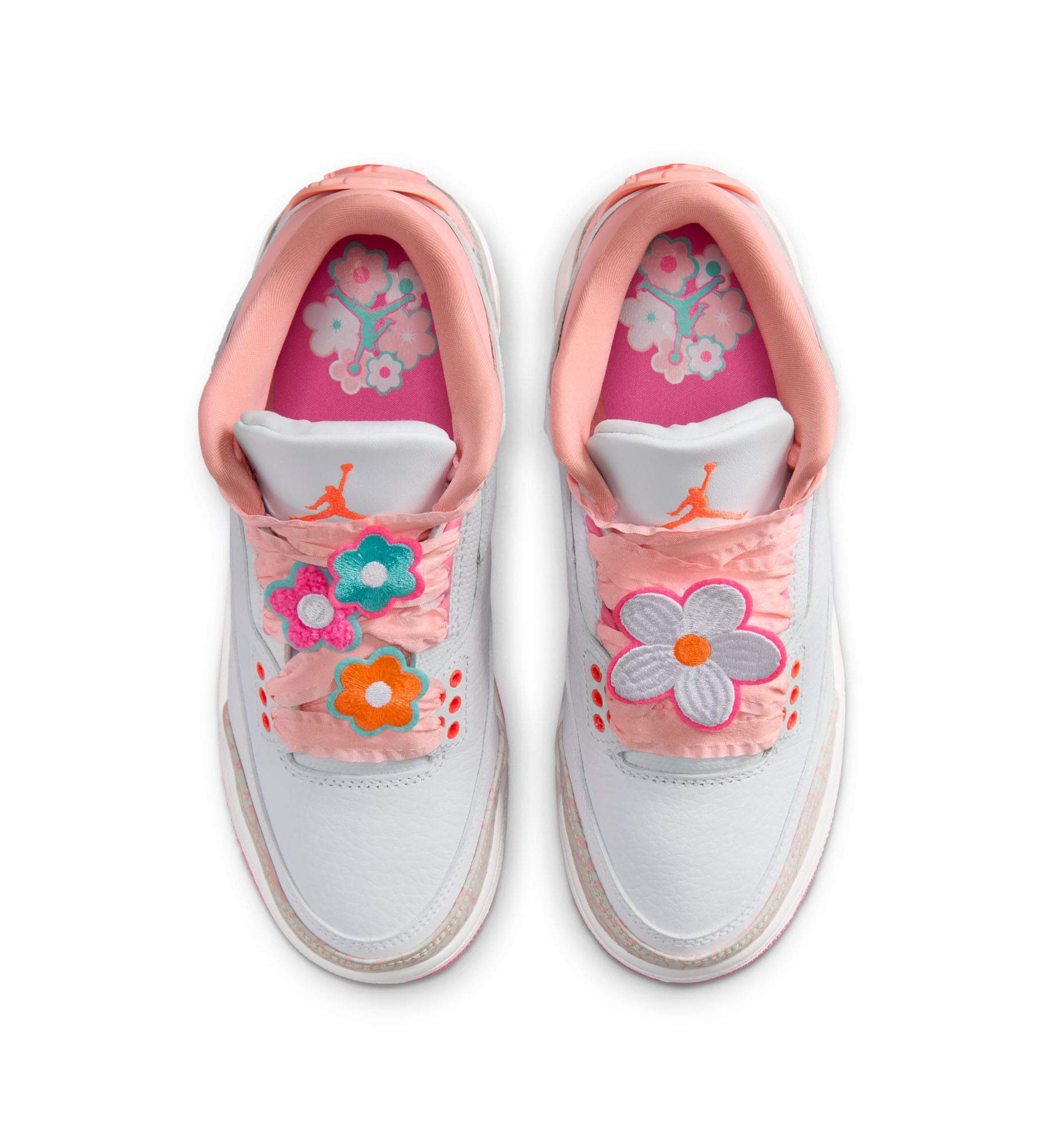 Jordan 3 Retro GS Pearl Pink/Hyper Orange/Pink Bloom (II0599-600) | Pro Feet