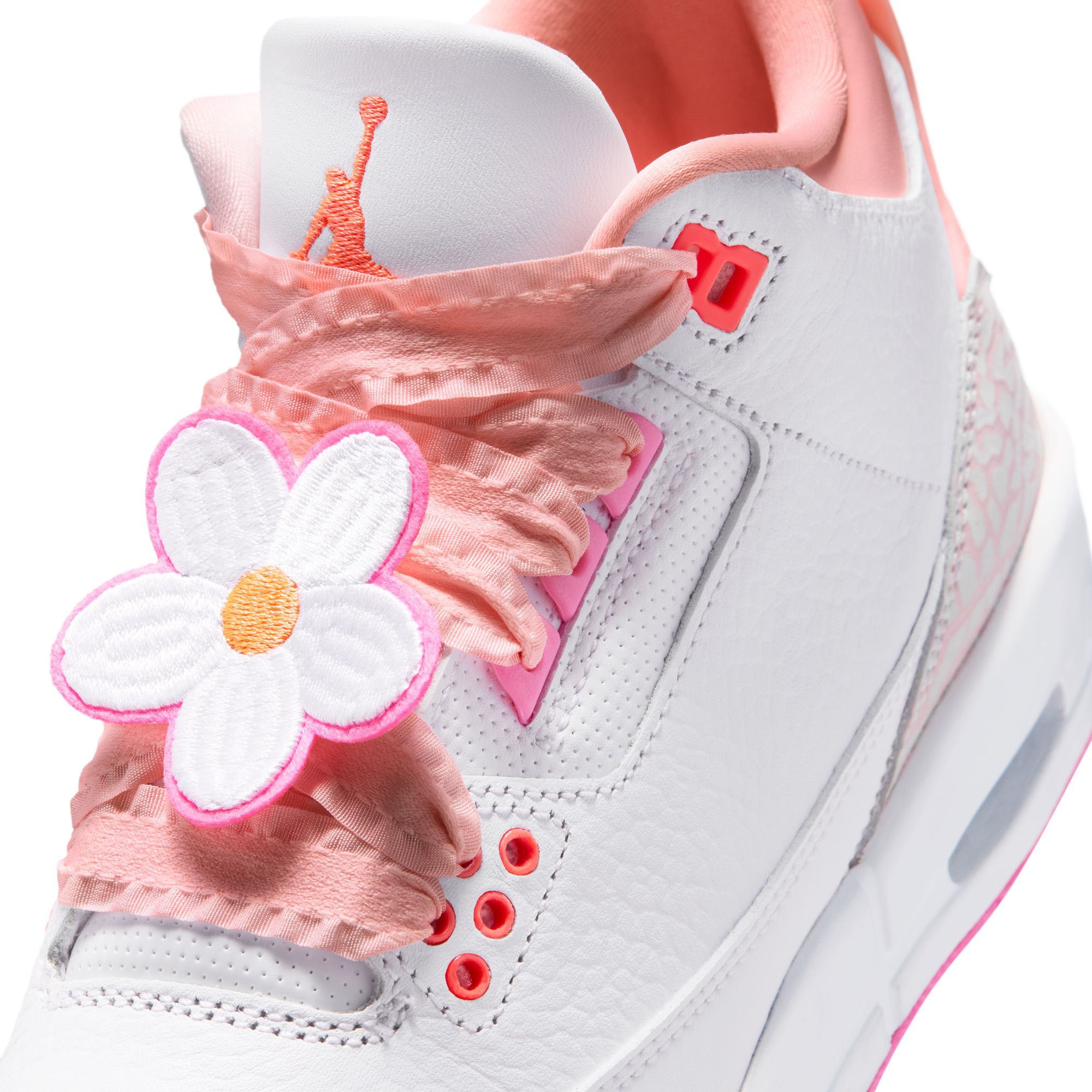 Jordan 3 Retro GS Pearl Pink/Hyper Orange/Pink Bloom (II0599-600) | Pro Feet