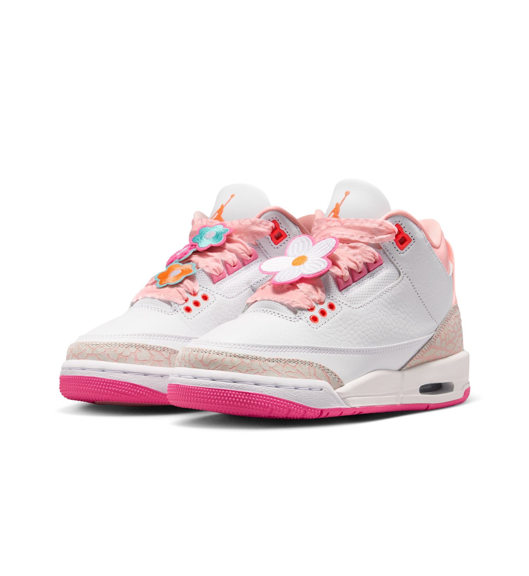 Jordan 3 Retro GS Pearl Pink/Hyper Orange/Pink Bloom (II0599-600) | Pro Feet