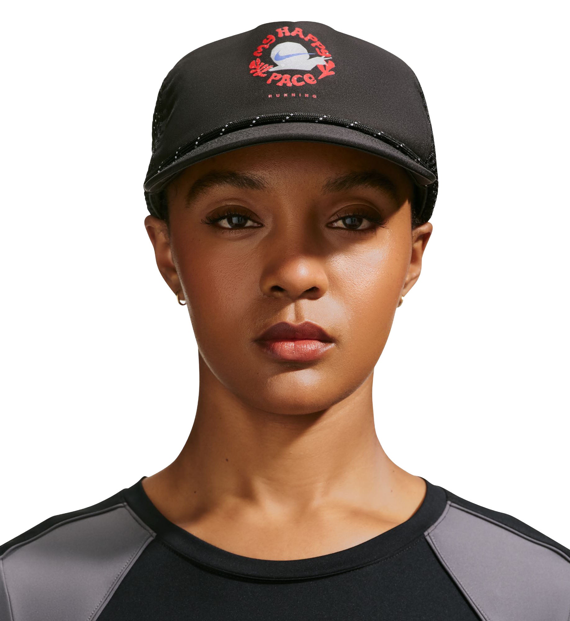 Nike Pro Dri-FIT Unstructured Happy Pace Cap Black/Anthracite (II0797-010)