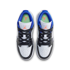 Air Jordan 1 Low SE GS Game Royal Bright Mango Black Black | Pro Feet | II1249-400